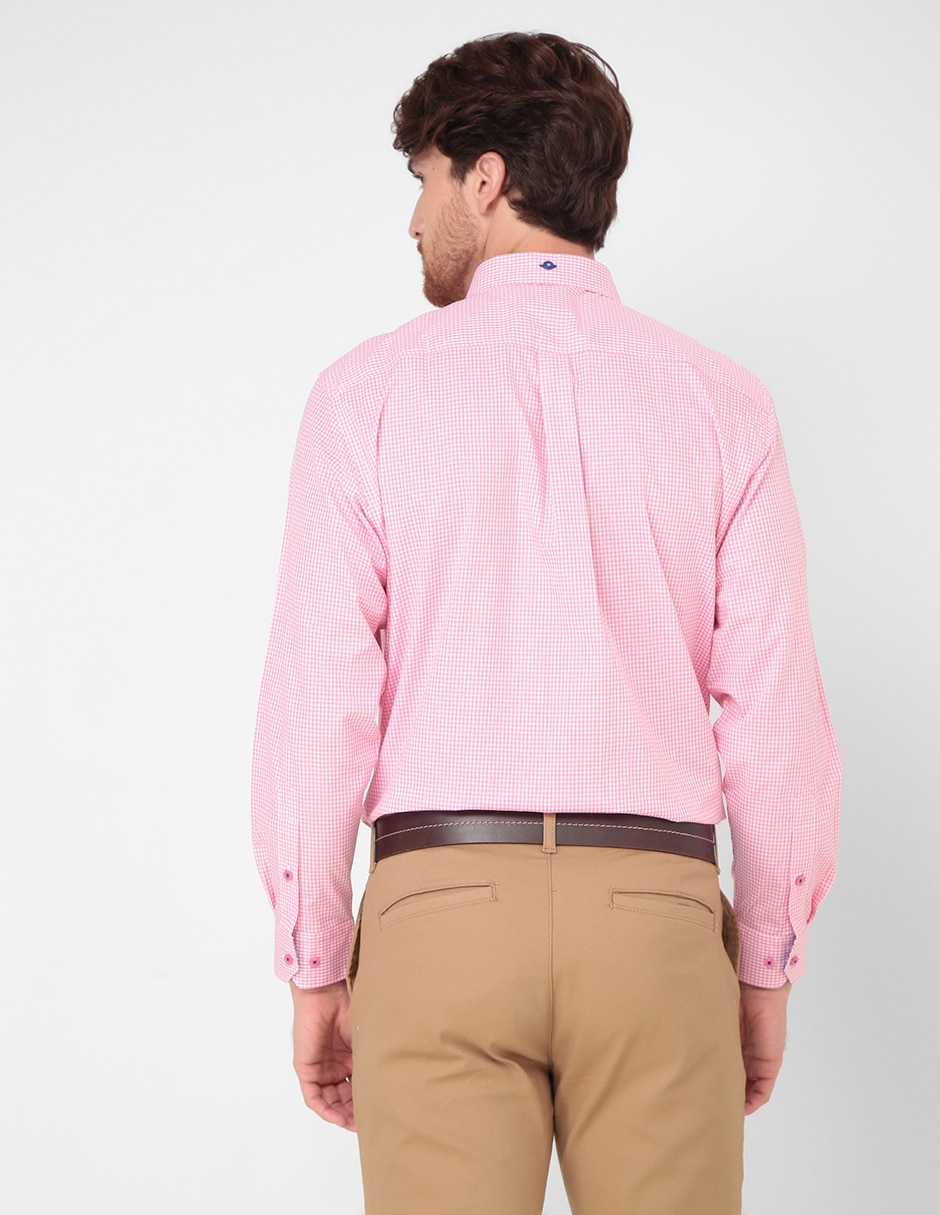 Camisa casual de algodón manga larga para hombre 2