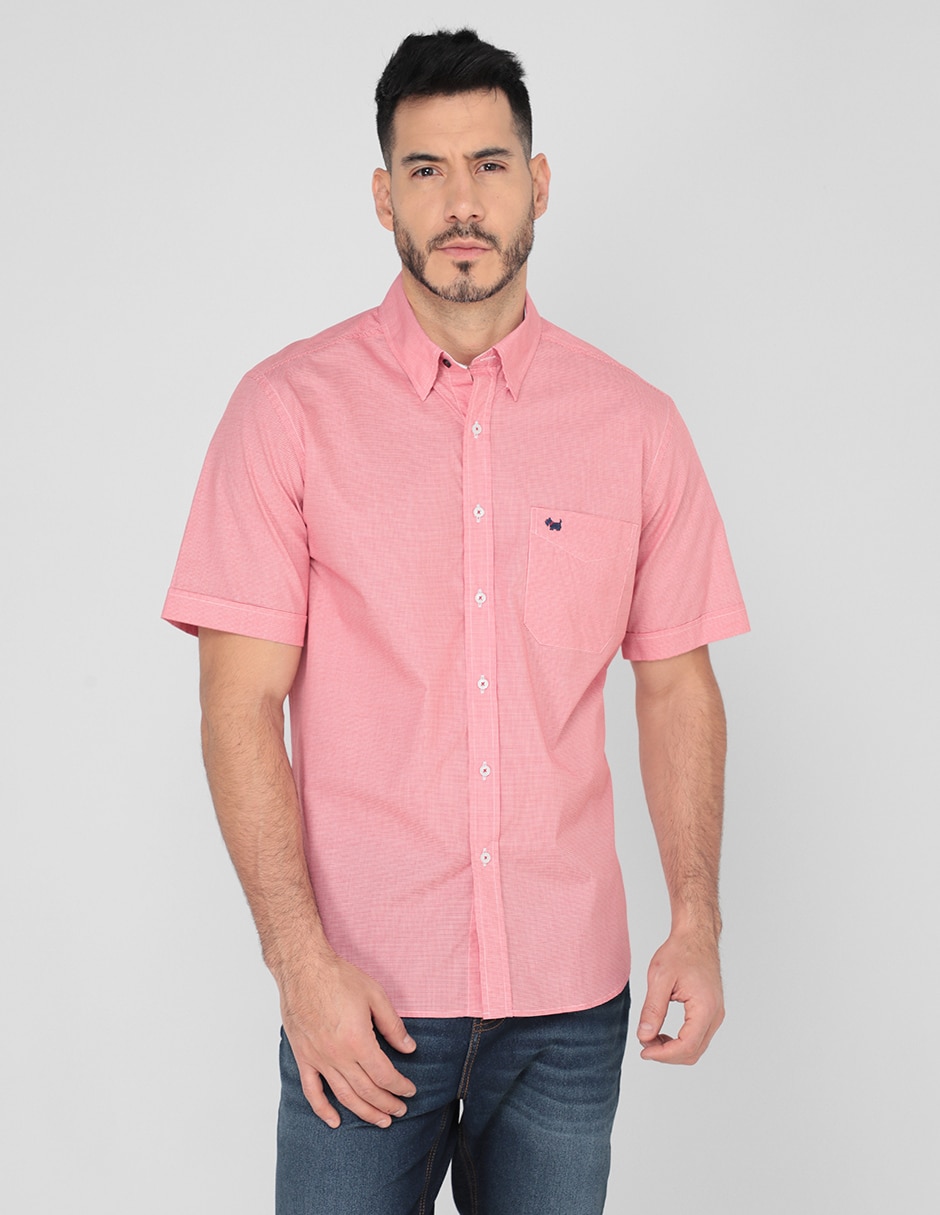 Camisa casual de algodón manga corta para hombre Camisa casual de algodón manga corta para hombre