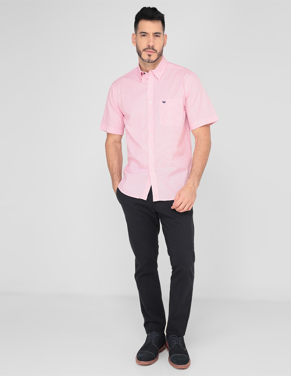Camisa casual de algodón manga corta para hombre 3