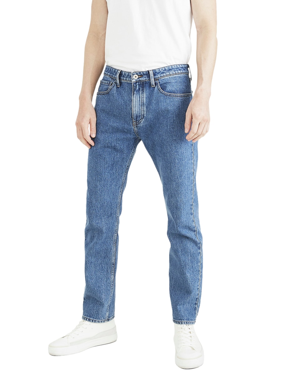 Jeans slim lavado rinse para hombre 1
