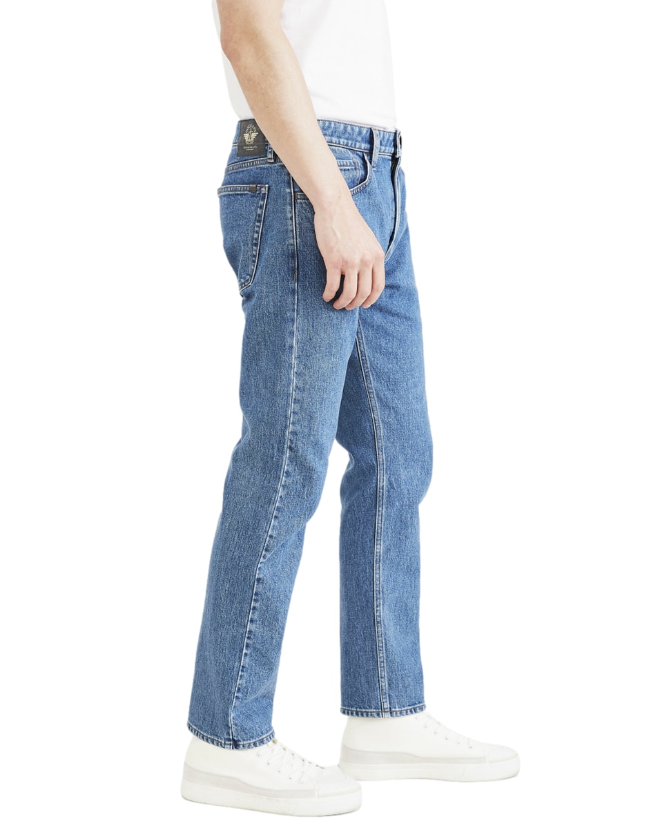 Jeans slim lavado rinse para hombre 5
