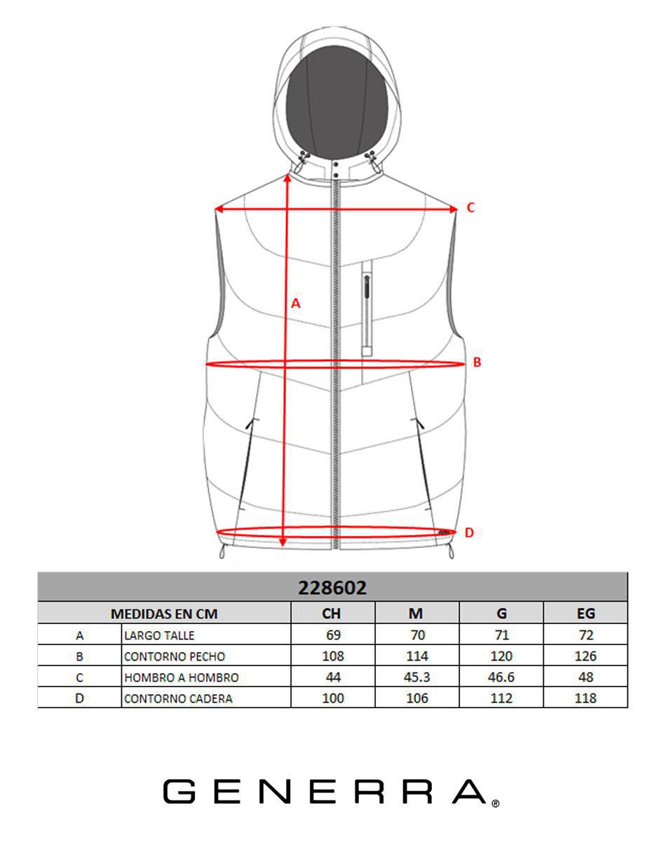 Chaleco capitonado para hombre