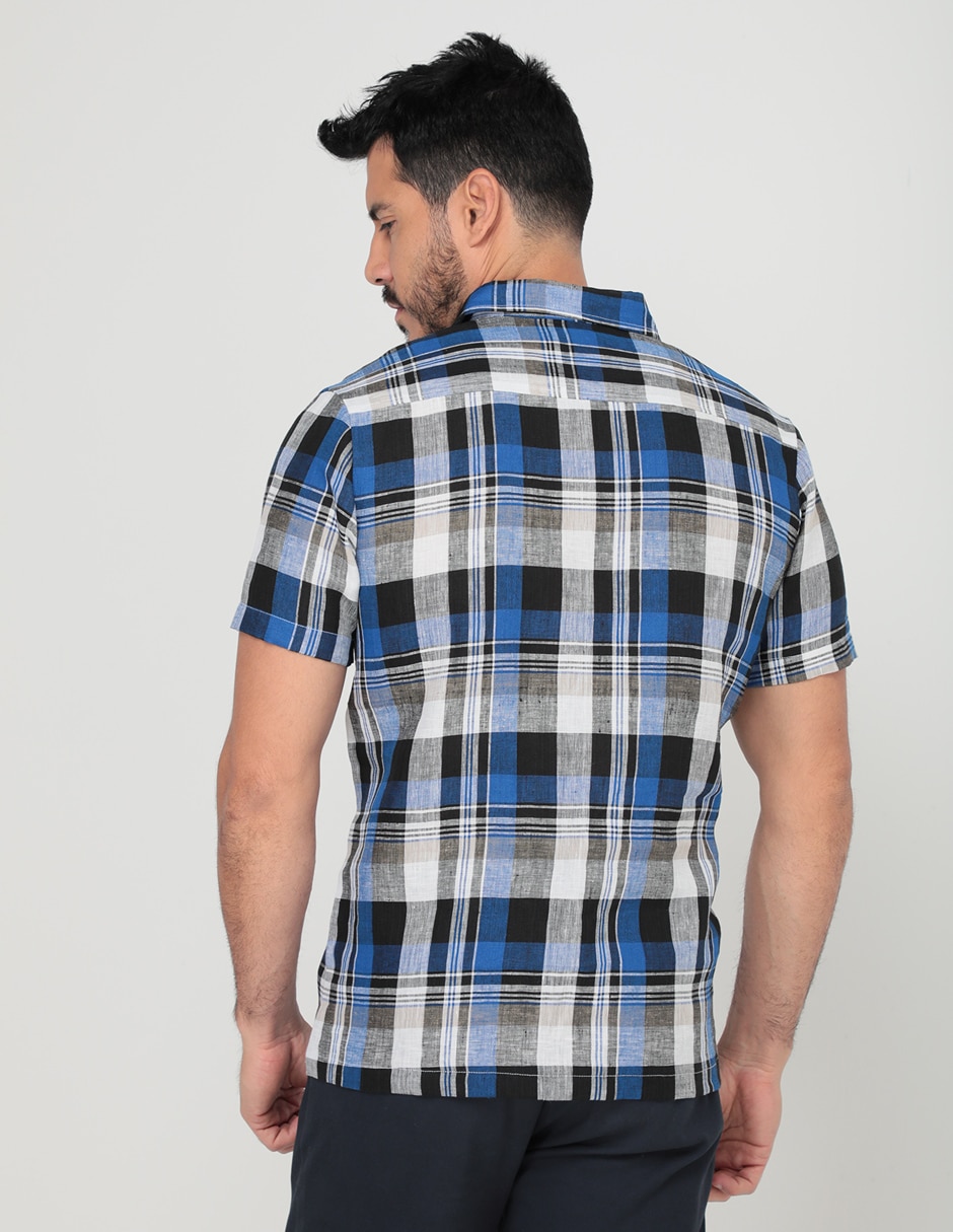 Camisa casual manga corta para hombre