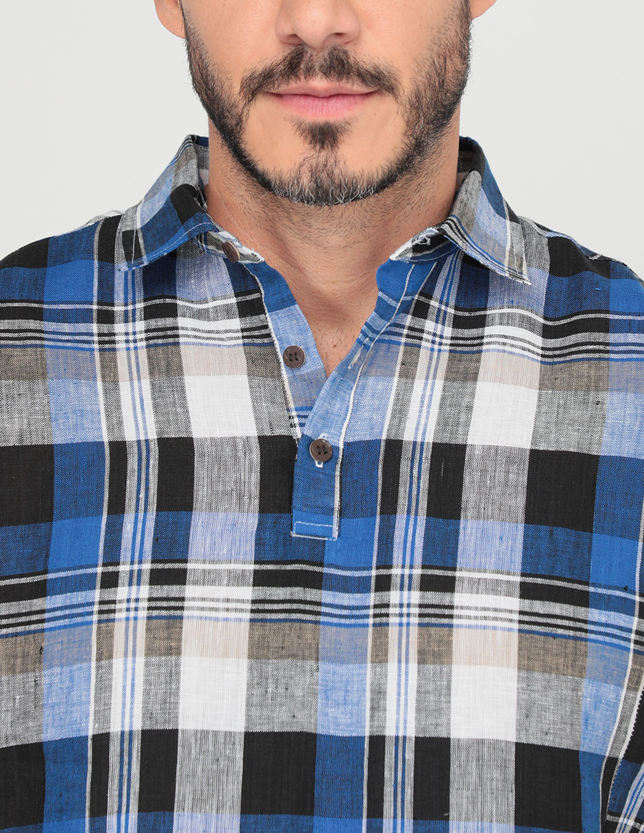 Camisa casual manga corta para hombre