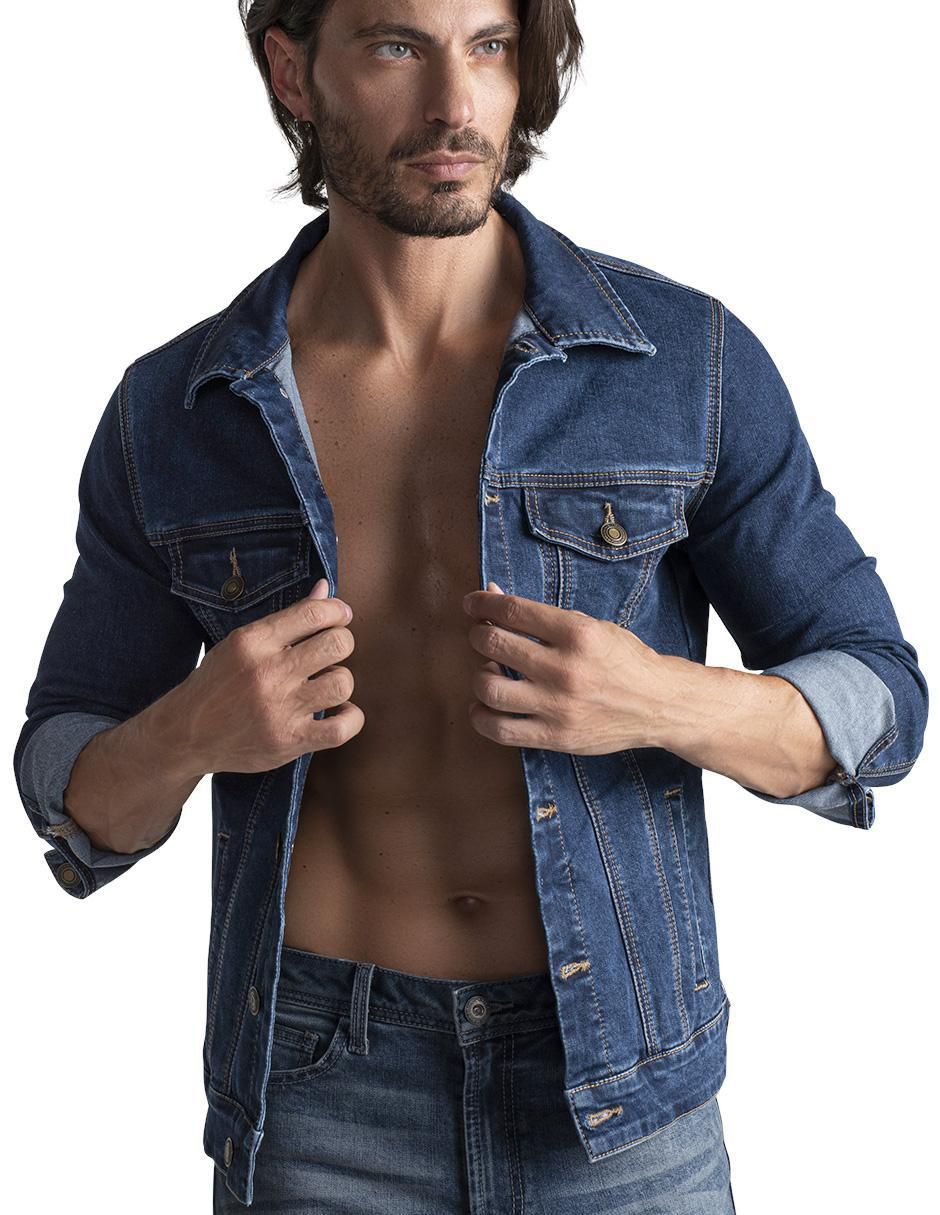 Chamarra casual Seven Jeans de mezclilla para hombre