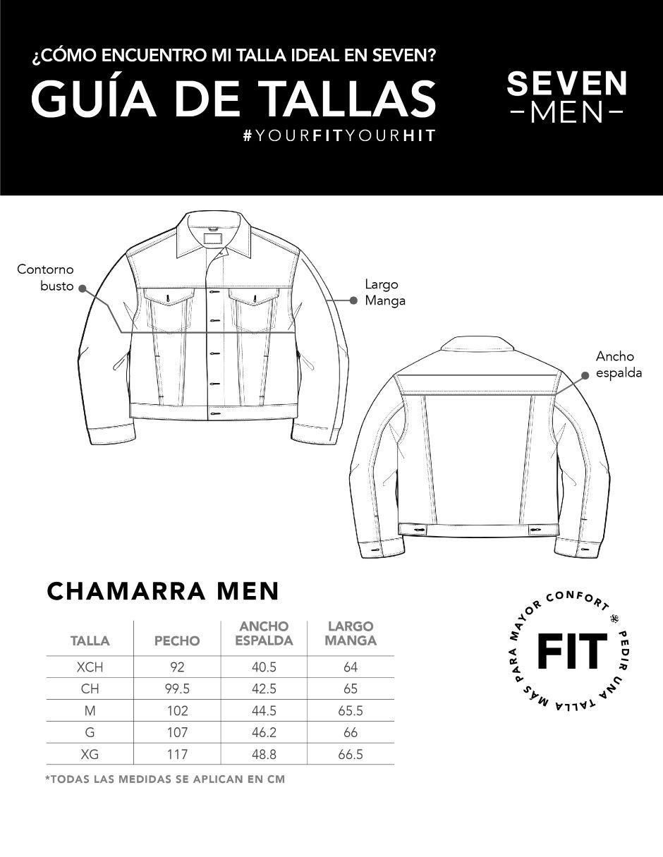 Chamarra casual Seven Jeans de mezclilla para hombre