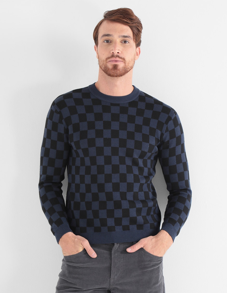 Sueter Moderno cuello redondo para hombre