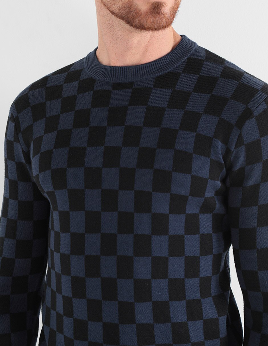 Sueter Moderno cuello redondo para hombre