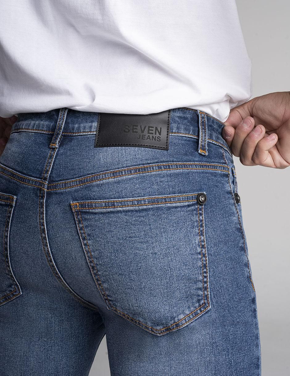 Jeans super skinny Seven Jeans deslavado para hombre