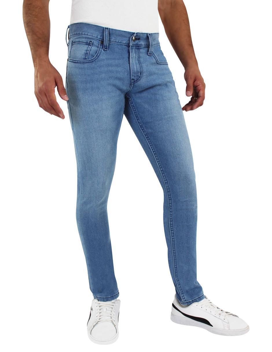 Jeans skinny 3349 lavado claro para hombre 2