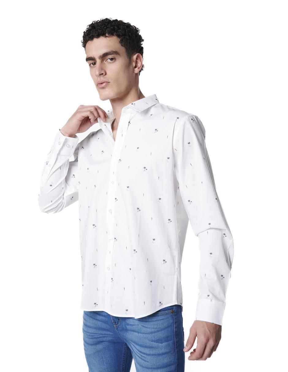 Camisa casual de algodón manga larga para hombre Camisa casual de algodón manga larga para hombre