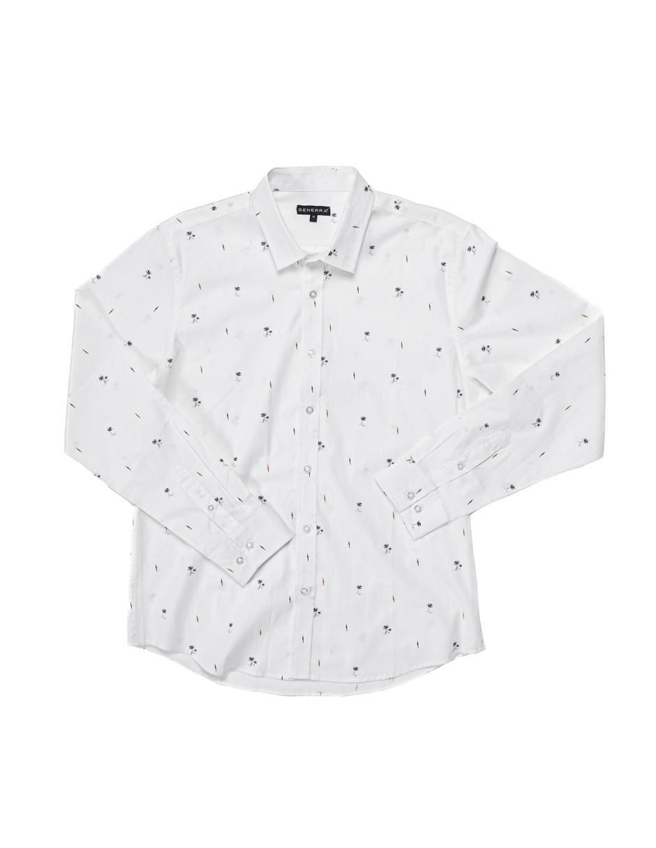 Camisa casual de algodón manga larga para hombre 3