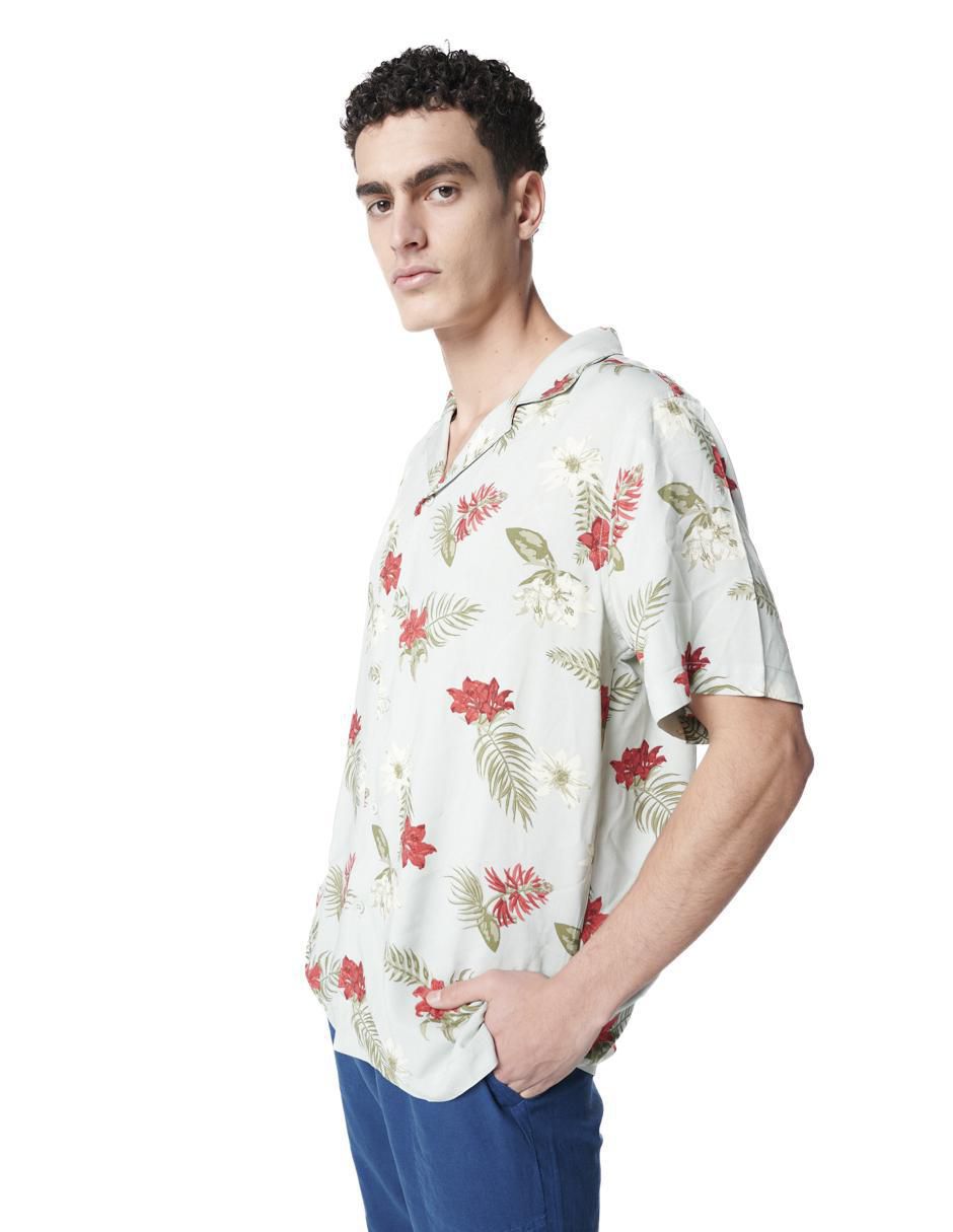 Camisa casual manga corta para hombre