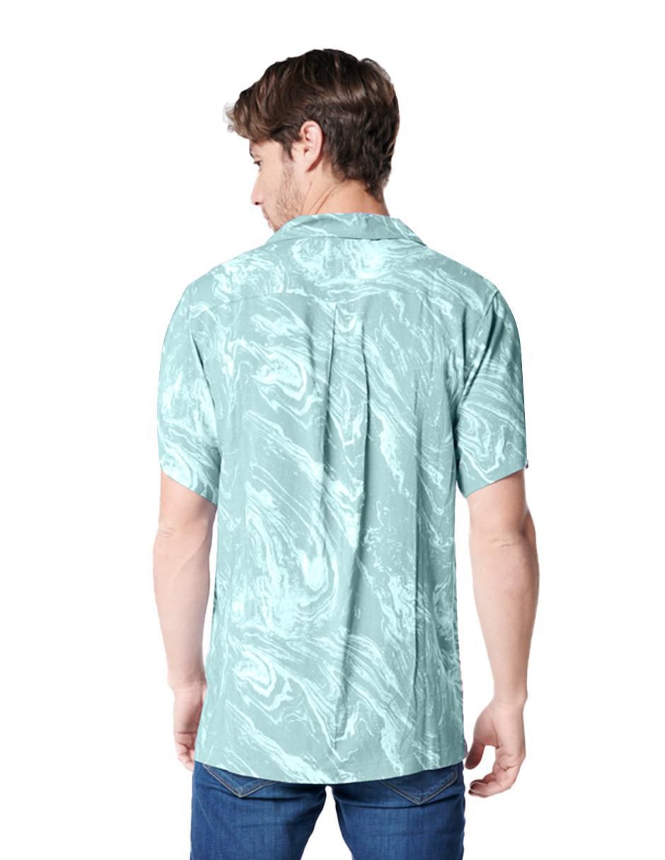 Camisa casual manga corta para hombre 5