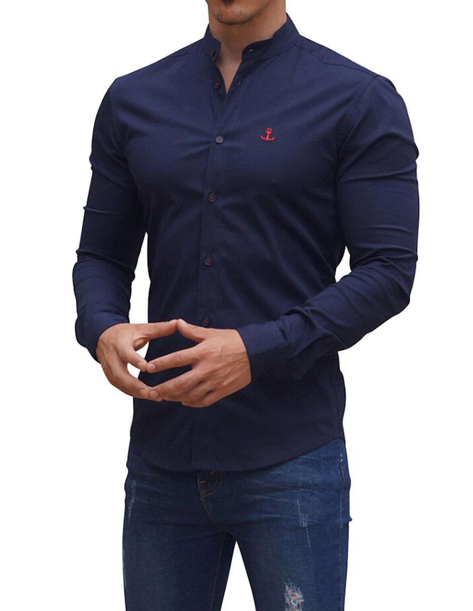 Camisa casual manga larga para hombre Camisa casual manga larga para hombre