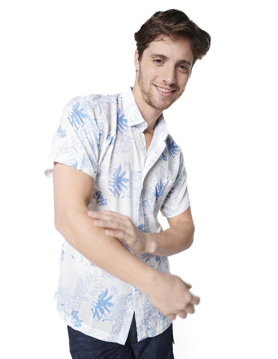 Camisa casual manga corta para hombre