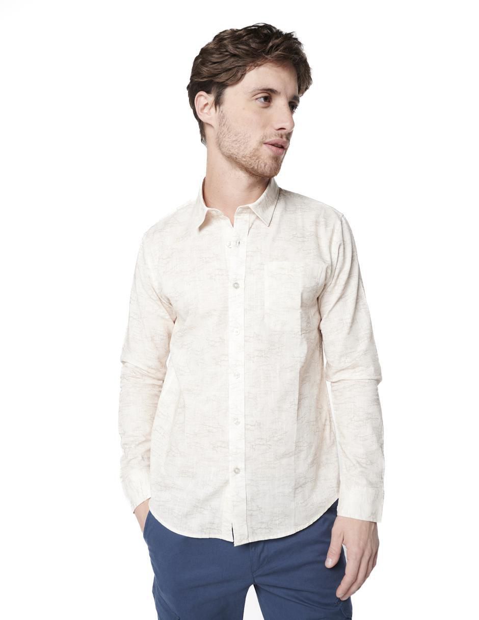 Camisa casual de algodón manga larga para hombre 4