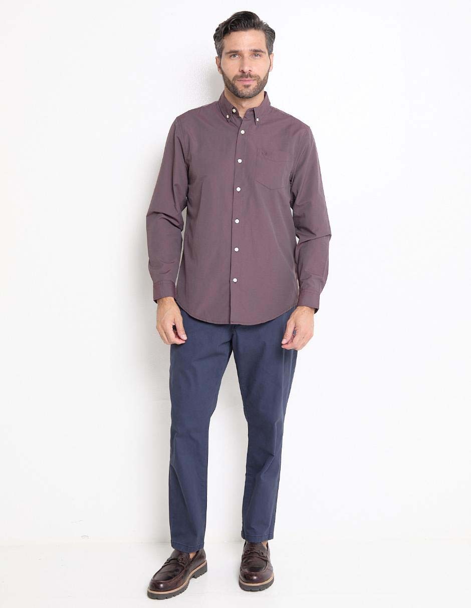 Pantalón chino recto de algodón para hombre 3