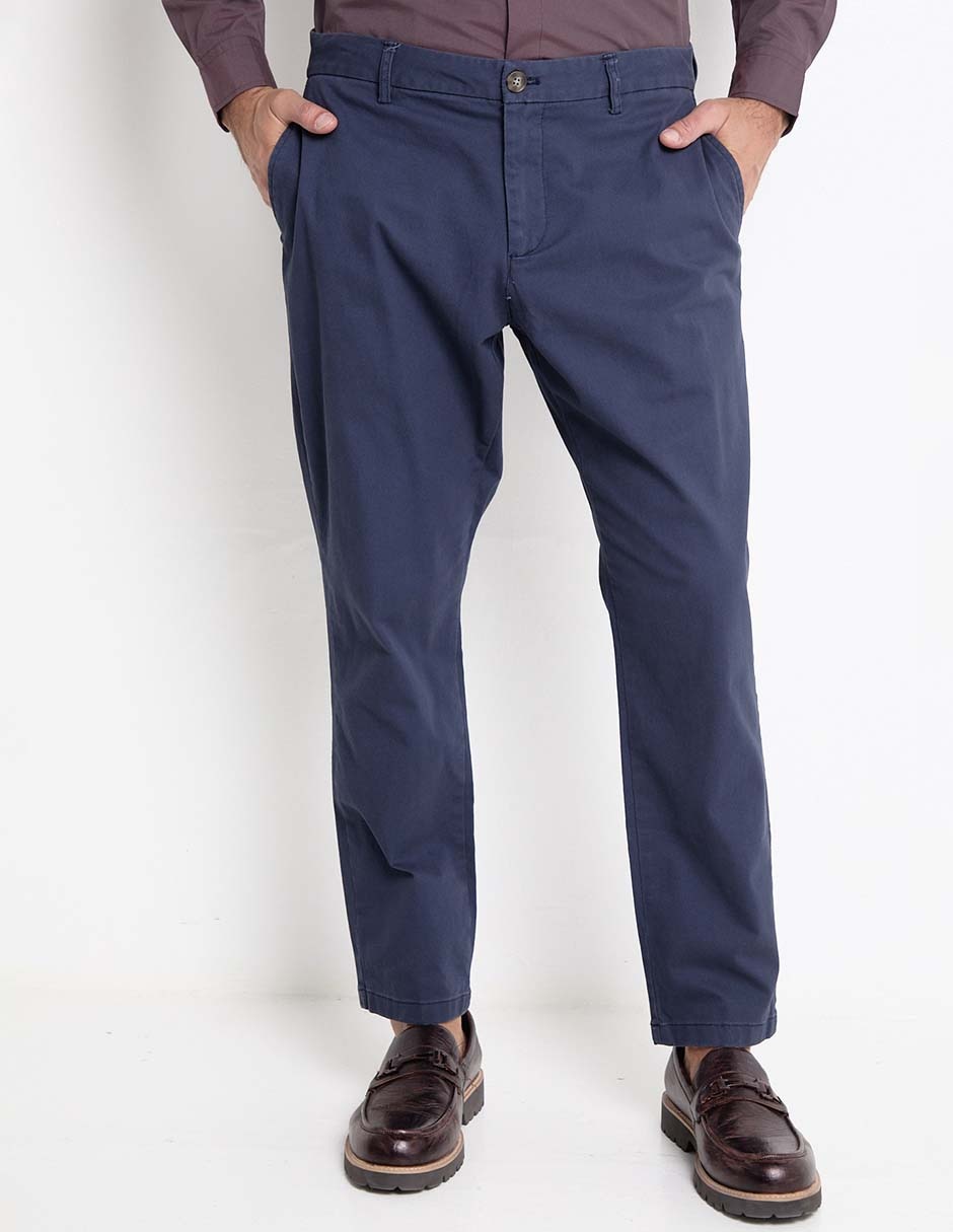 Pantalón chino recto de algodón para hombre Pantalón chino recto de algodón para hombre