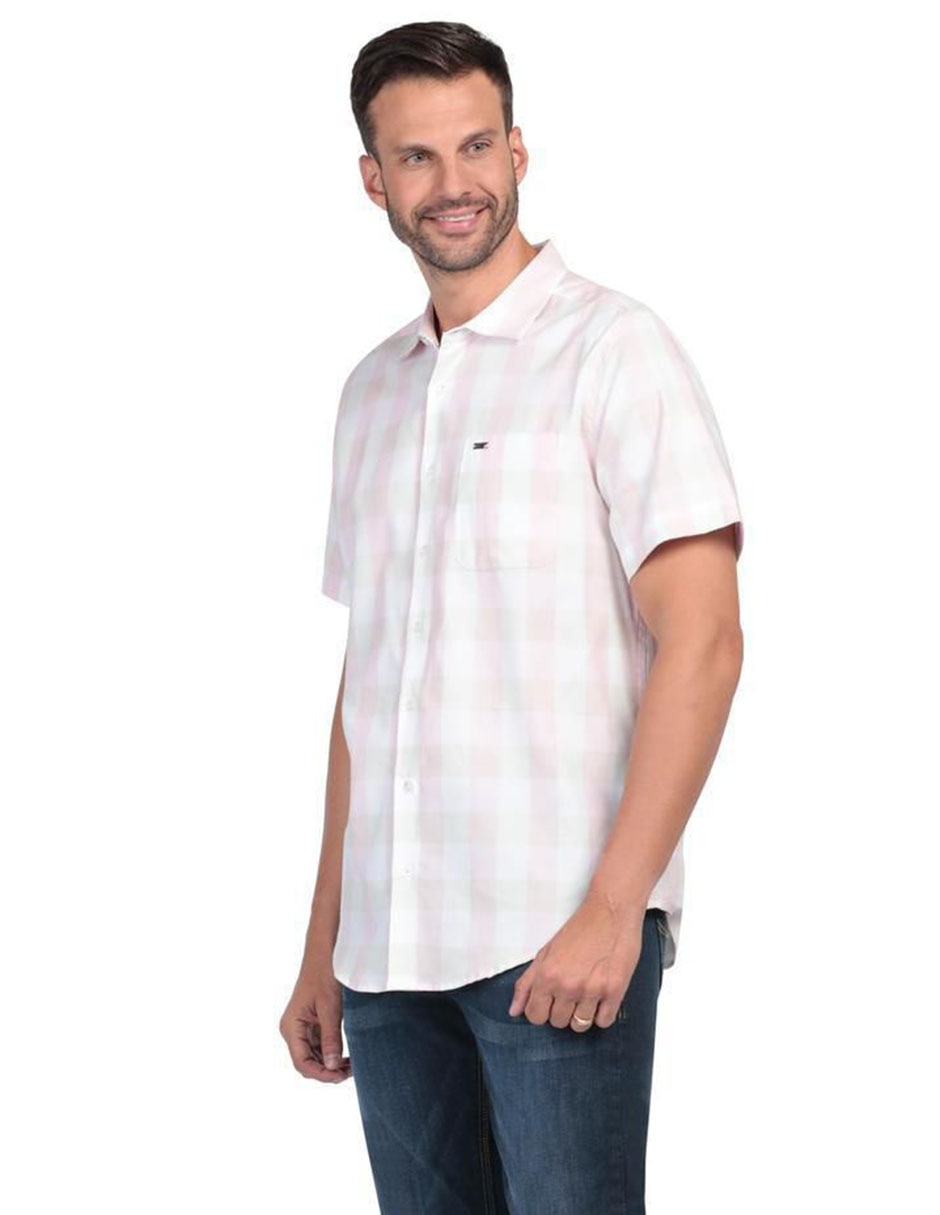 Camisa casual de algodón manga corta para hombre 5