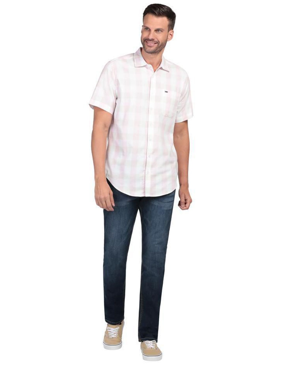 Camisa casual de algodón manga corta para hombre 3