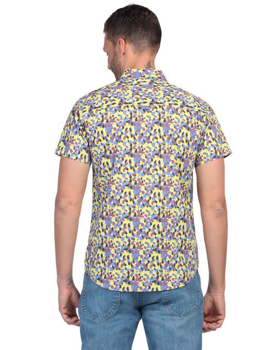 Camisa casual de algodón manga corta para hombre 4