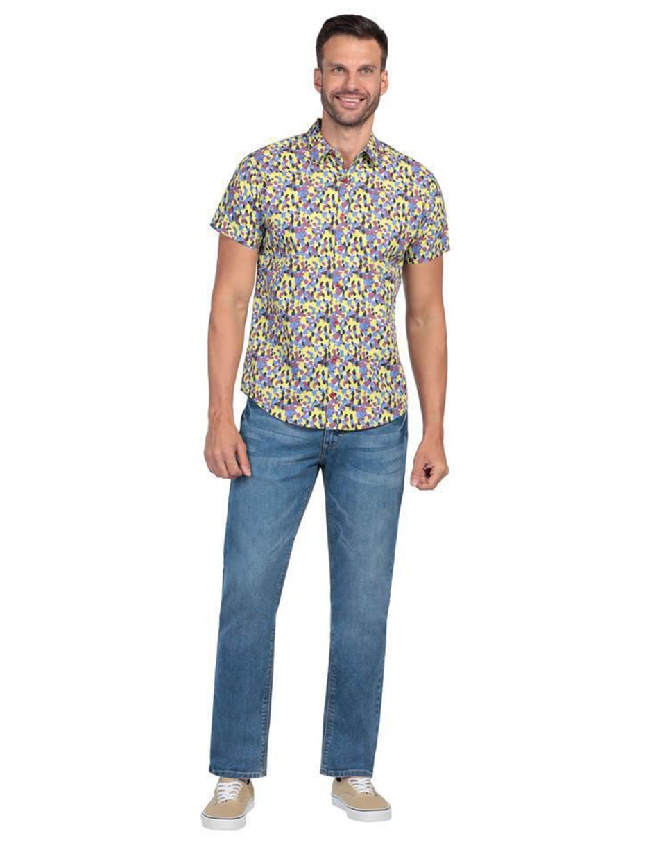 Camisa casual de algodón manga corta para hombre 3