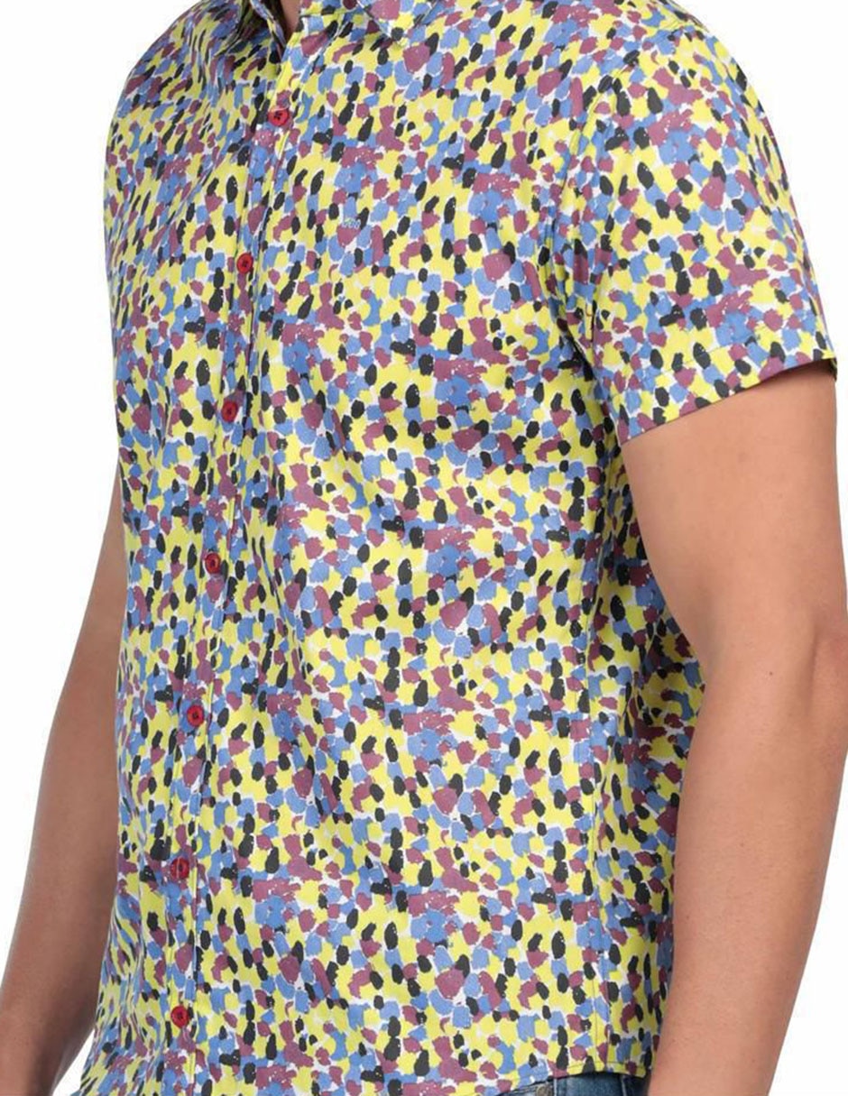 Camisa casual de algodón manga corta para hombre 2