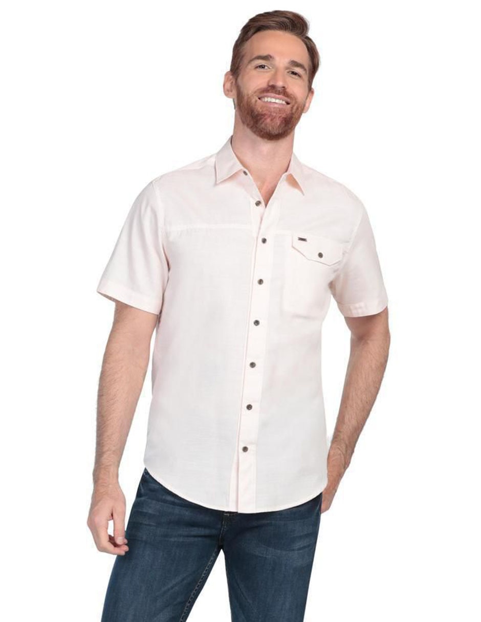 Camisa casual de algodón manga corta para hombre Camisa casual de algodón manga corta para hombre