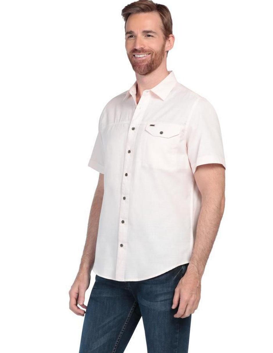 Camisa casual de algodón manga corta para hombre 5