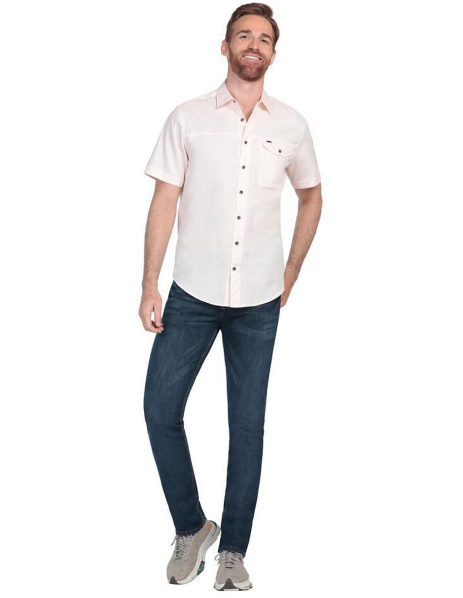 Camisa casual de algodón manga corta para hombre 3