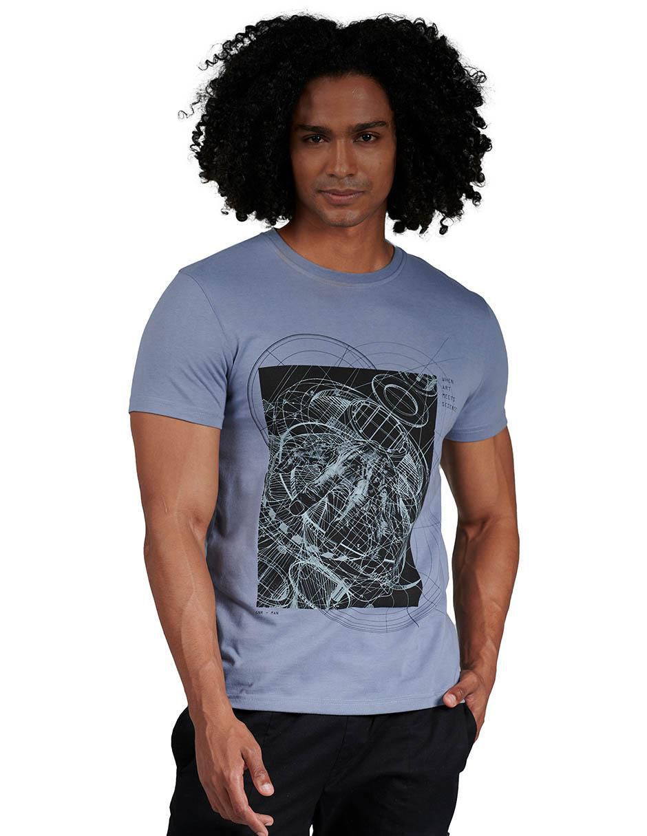 Playera cuello redondo para hombre