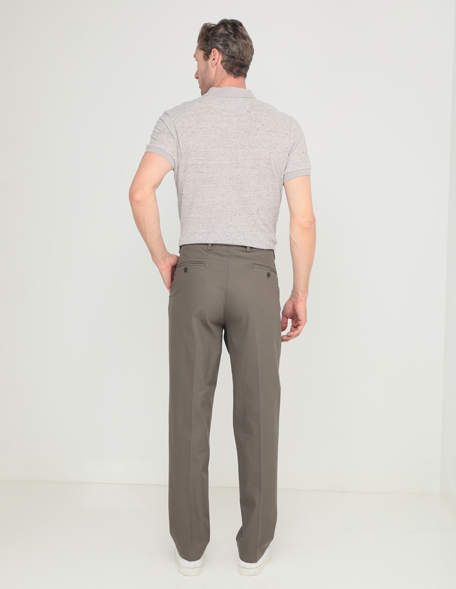 Pantalón casual recto de algodón para hombre 2