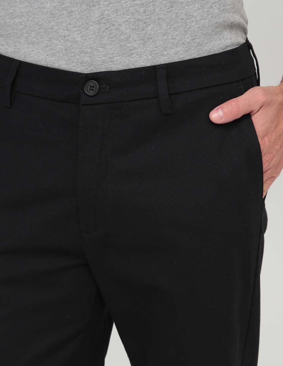 Pantalón chino recto de algodón para hombre 4