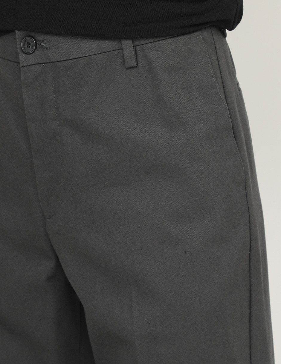 Pantalón casual recto de algodón para hombre 7
