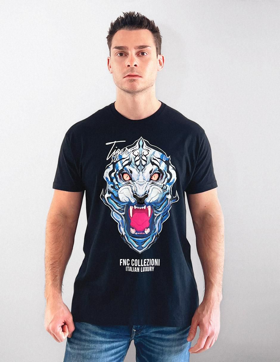 Playera Tiger cuello redondo para hombre Playera Tiger cuello redondo para hombre
