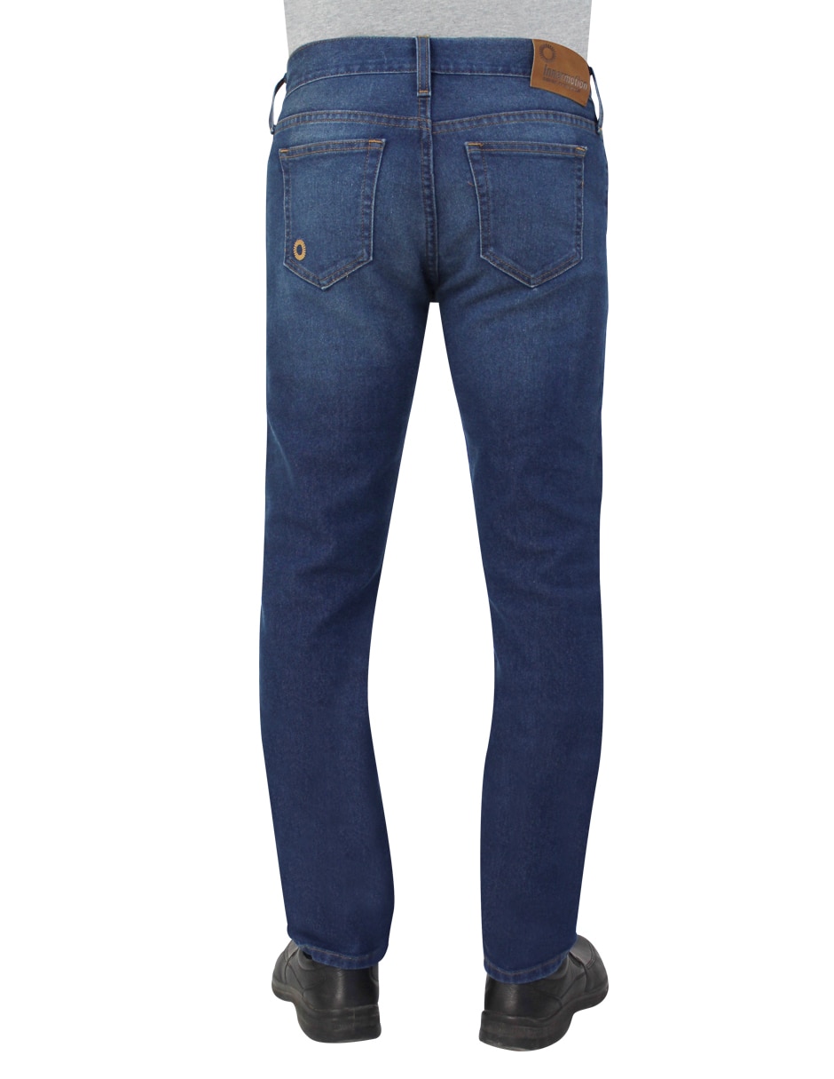 Jeans slim lavado desgastado para hombre 8