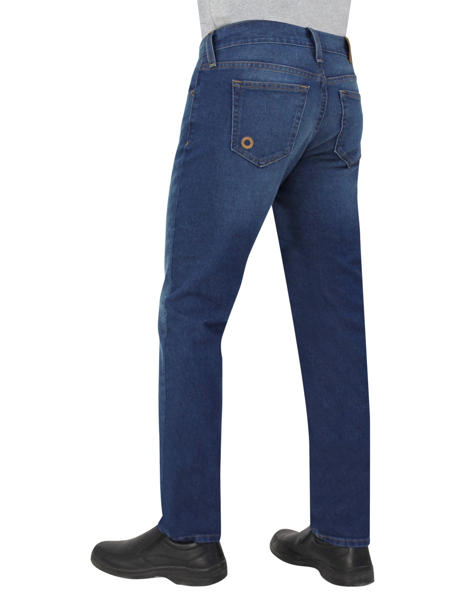 Jeans slim lavado desgastado para hombre 9