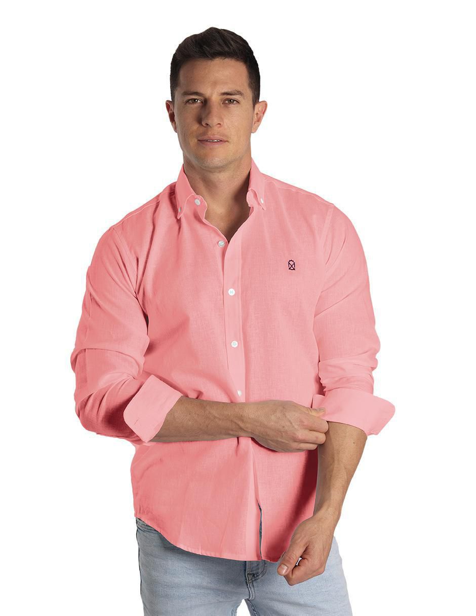 Camisa casual manga larga para hombre 1