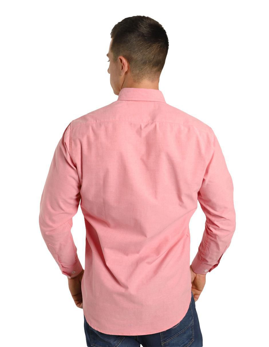 Camisa casual de algodón manga larga para hombre 4