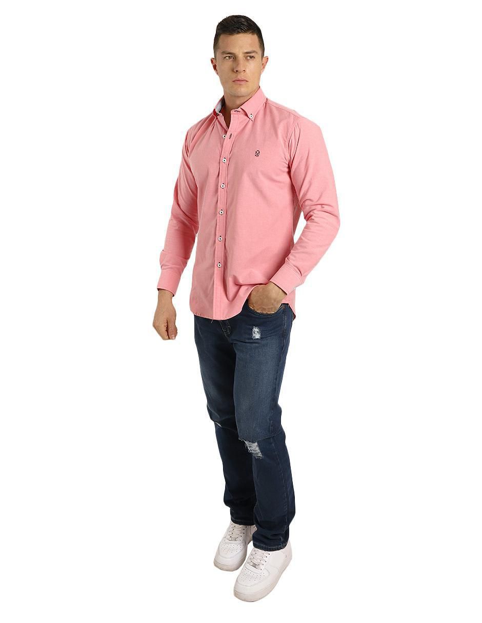 Camisa casual de algodón manga larga para hombre 3