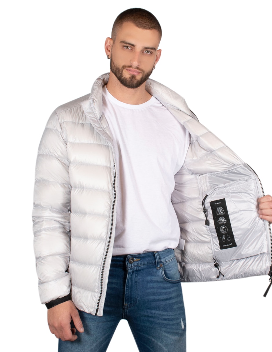 Chamarra casual Estilo reducido en talla capitonada para hombre 5