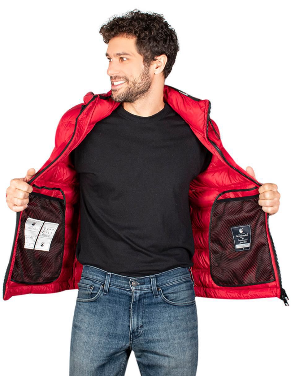 Chamarra casual capitonada para hombre 5