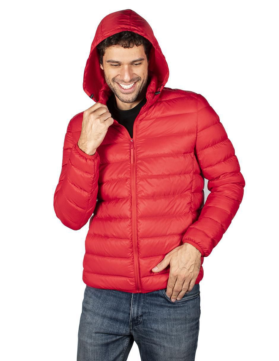 Chamarra casual con capucha para hombre 2