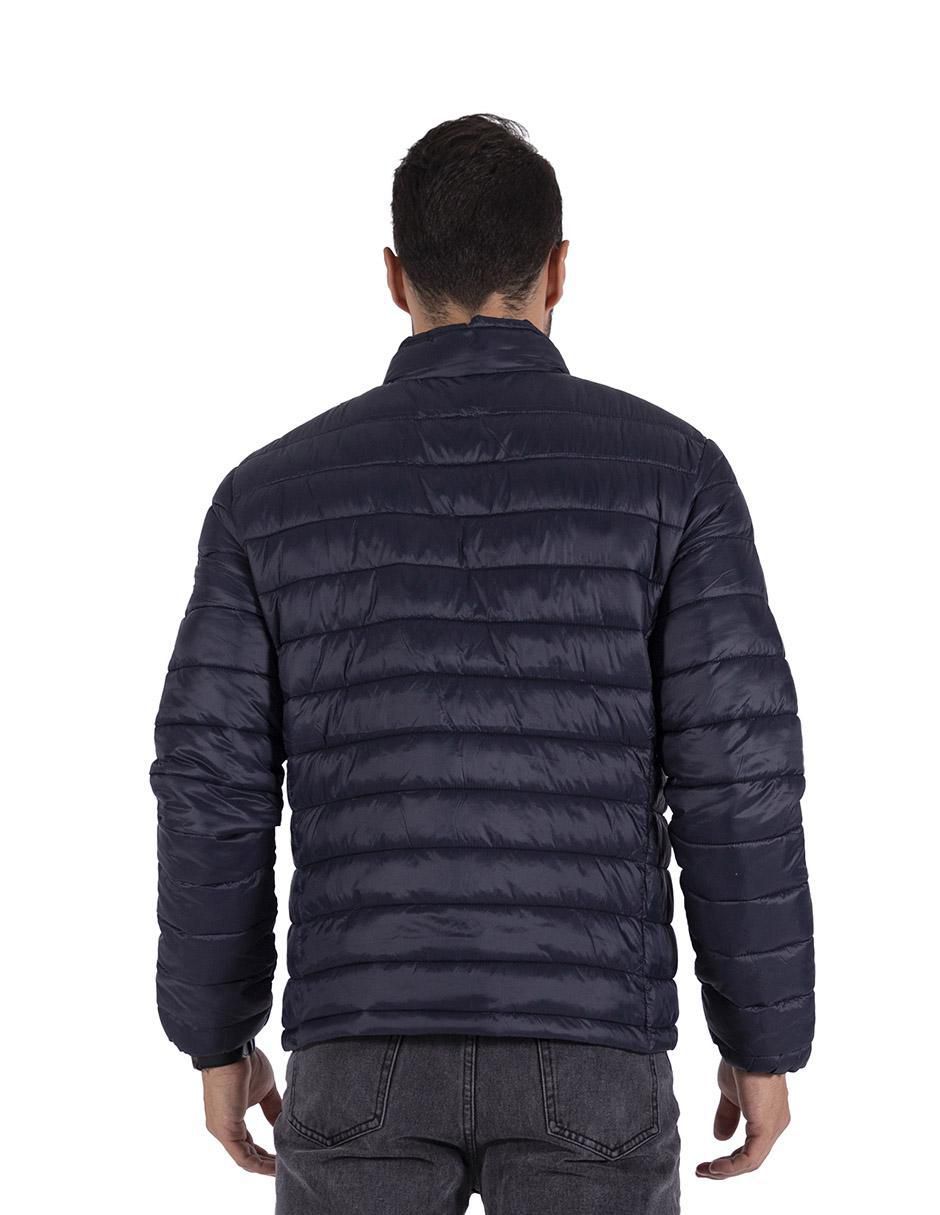 Chamarra casual impermeable bolsa con cierre para hombre 5
