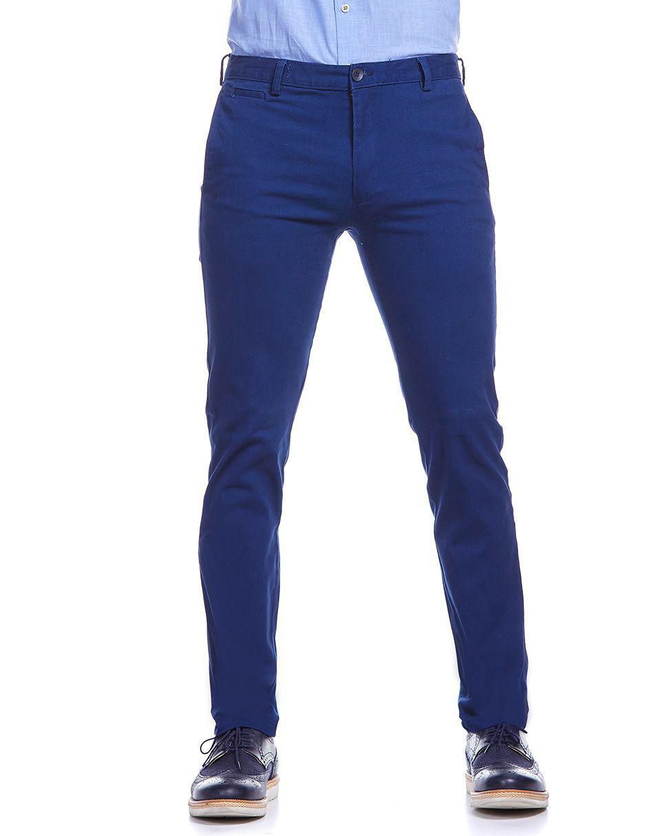 Pantalón slim de gabardina para hombre