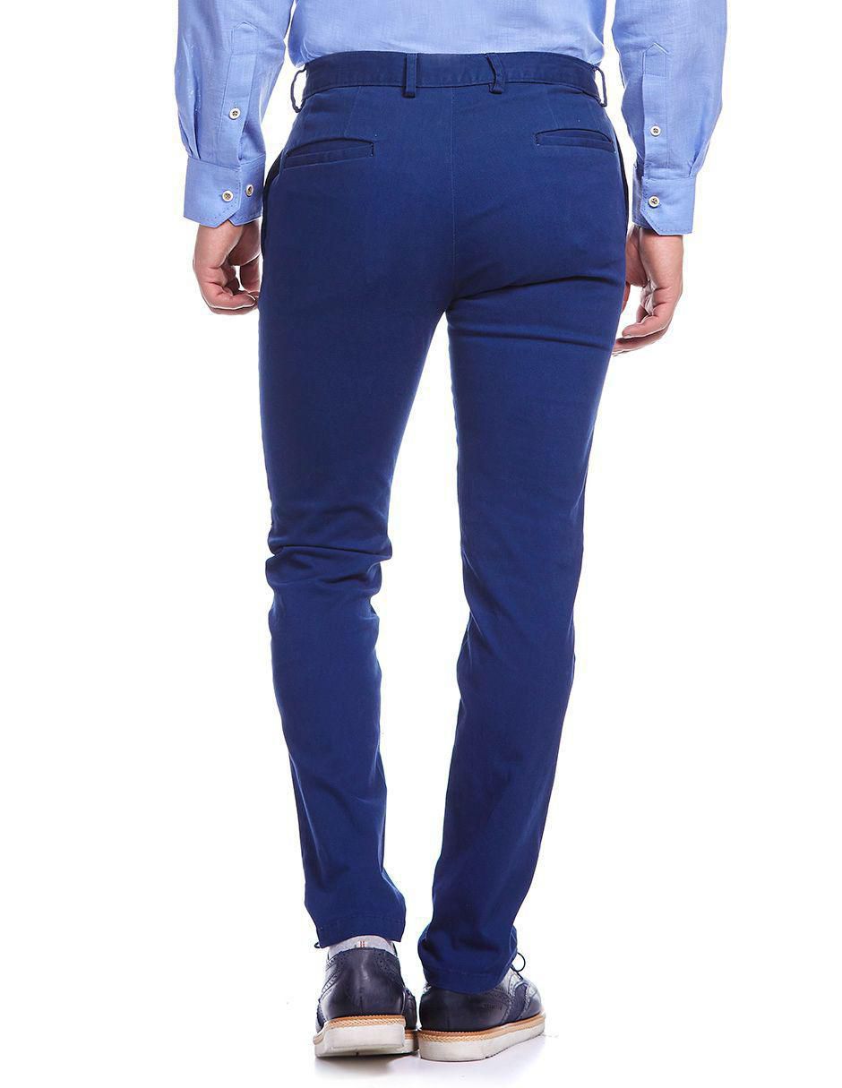 Pantalón slim de gabardina para hombre
