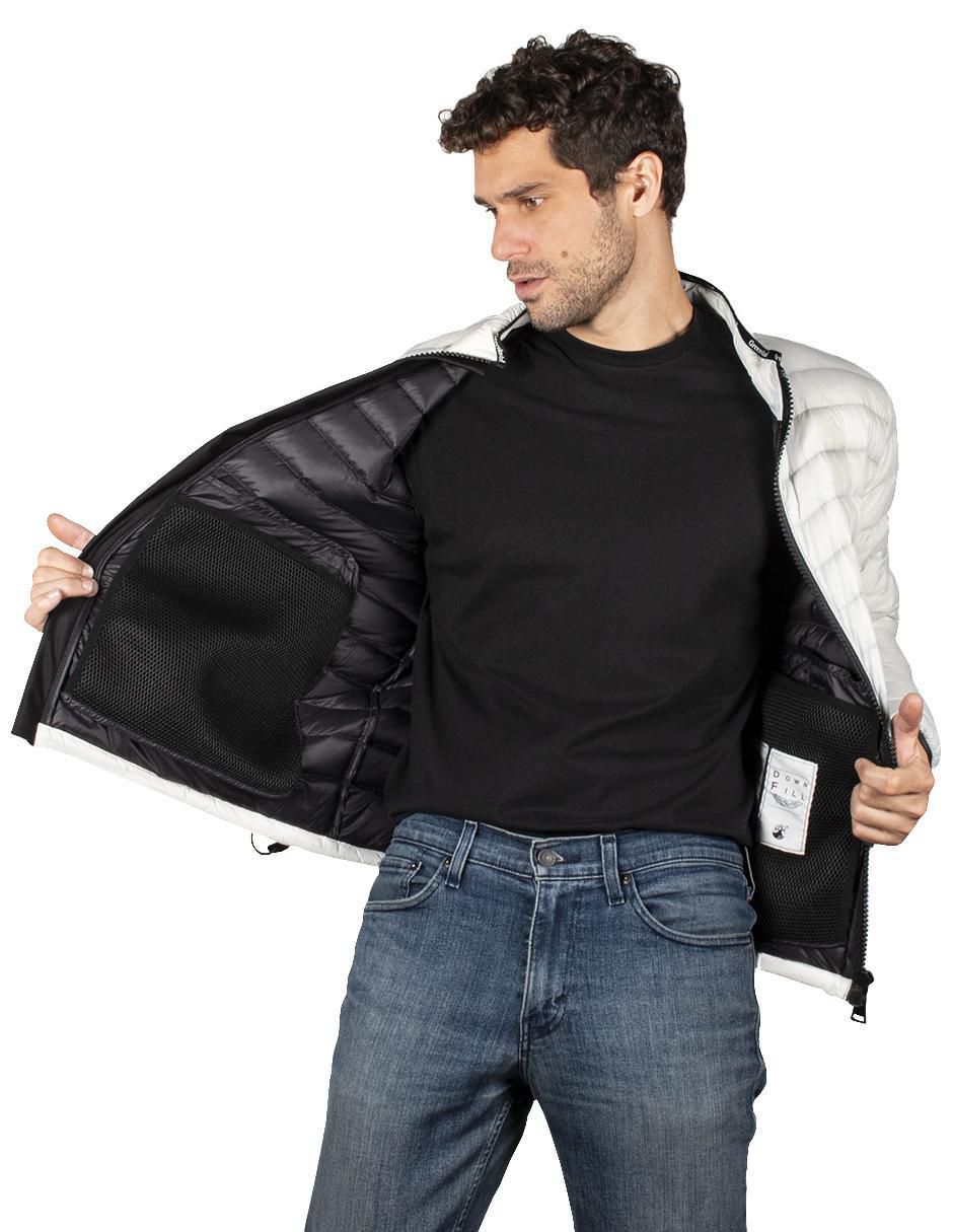 Chamarra casual capitonada para hombre 5