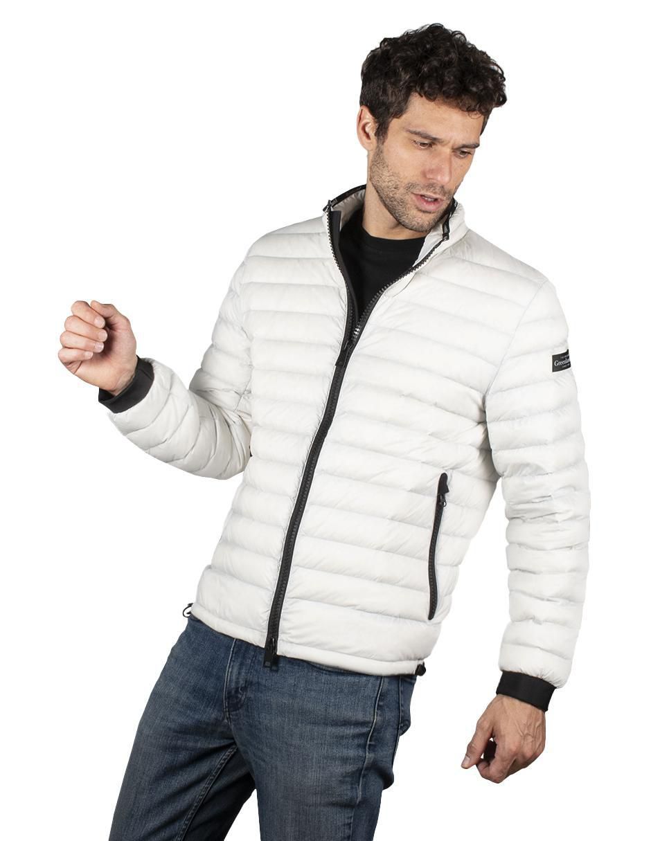 Chamarra casual capitonada para hombre 4