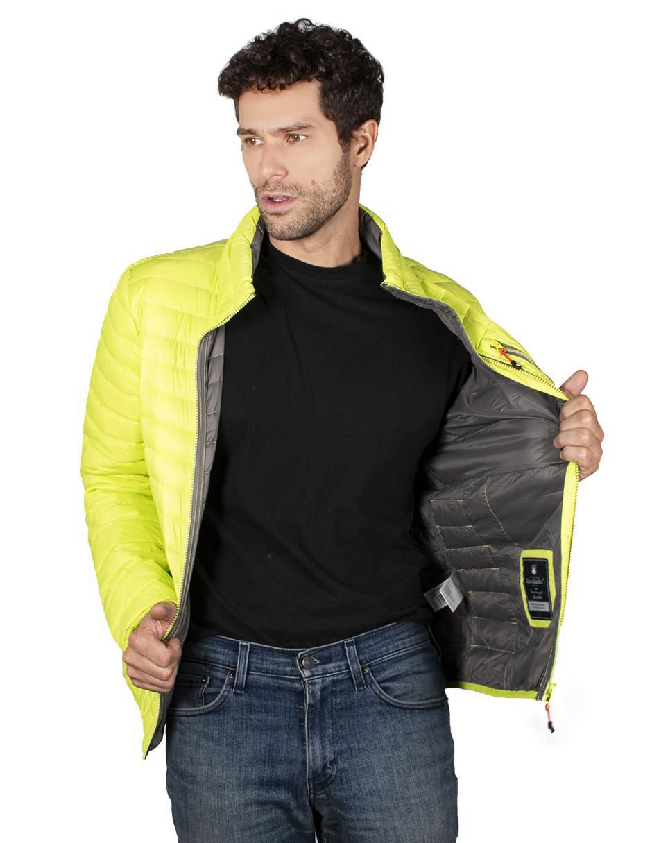 Chamarra casual capitonada para hombre 2